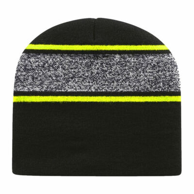 USA-Made Variegated Striped Beanie Thumbnail