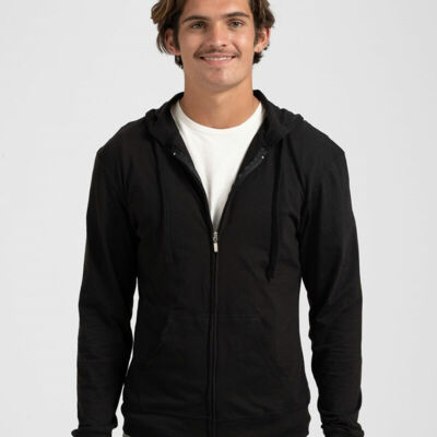 Unisex Beach Full-Zip Hooded Long Sleeve T-Shirt Thumbnail