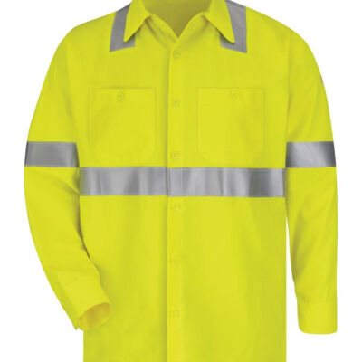 Men's High Visibility Long Sleeve Work Shirt Thumbnail
