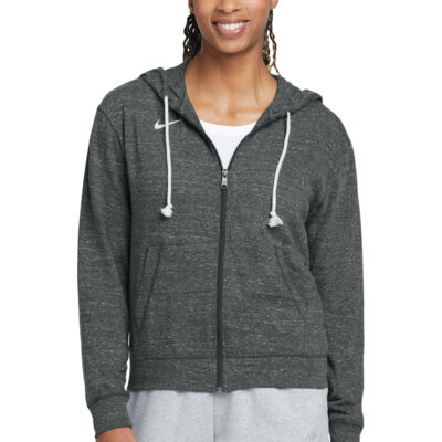 NIKE Ladies Gym Vintage Full Zip Hoodie Thumbnail