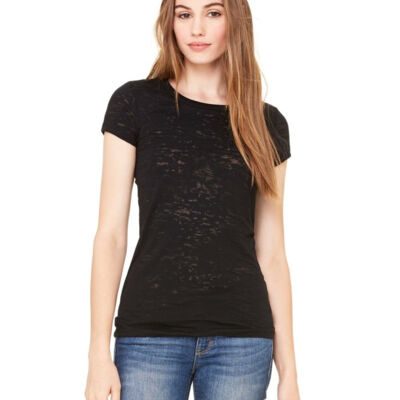 Bella + Canvas 8601 Women's Short Sleeve Burnout Tee Thumbnail